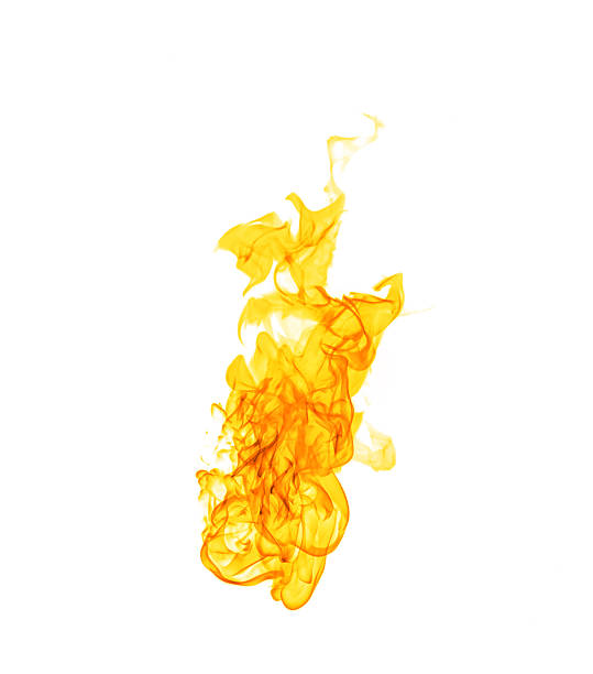 istock Abstract orange flames isolated on white background showing swirling, dynamic fire shapes perfect for energy concepts burning visuals graphic overlays and creative design elements in various projects. 2248866075