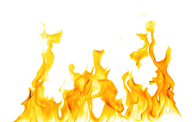 istock Abstract orange flames isolated on white background showing swirling, dynamic fire shapes perfect for energy concepts burning visuals graphic overlays and creative design elements in various projects. 2248866355