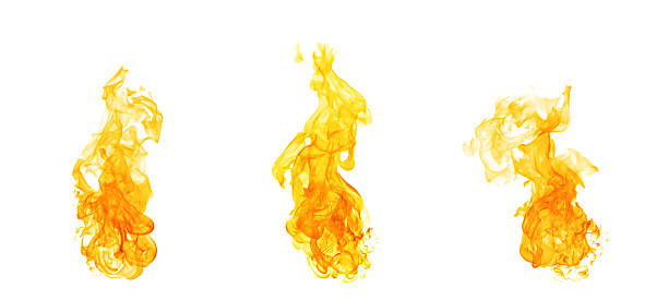 istock Abstract orange flames isolated on white background showing swirling, dynamic fire shapes perfect for energy concepts burning visuals graphic overlays and creative design elements in various projects. 2248866689