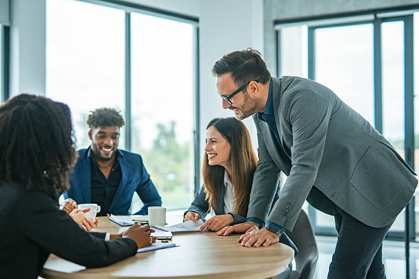 istock Diverse business team collaborating during office meeting 2248870797