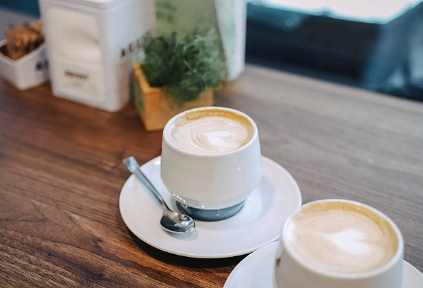 Two cups of coffee in sweet November