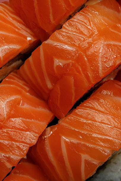 istock Philadelphia roll with salmon close-up macro as art 2248878002