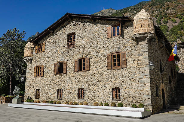 Casa de la Vall, a 16th century building used by the Andorran parliament