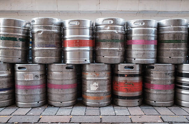 istock Stack Of Metal Beer Kegs 2248882640