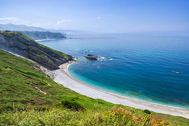 istock Asturias coastline with beach, green cliffs and clear blue sea 2248883665