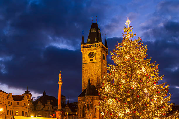 istock Prague Old Town Square Christmas tree lighting at night 2248884709