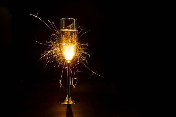 istock Happy New Year. Sparkler Champagne Celebration 2248889286