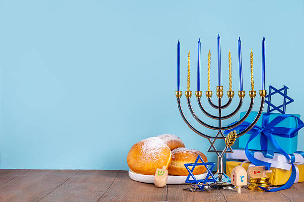 istock Happy Hanukkah greeting card background 2248889680