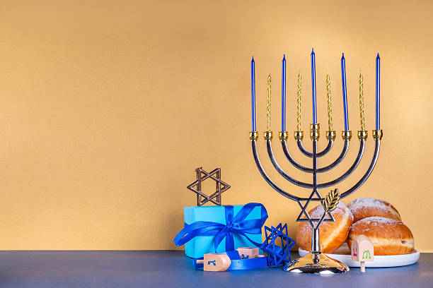 istock Happy Hanukkah greeting card background 2248889709