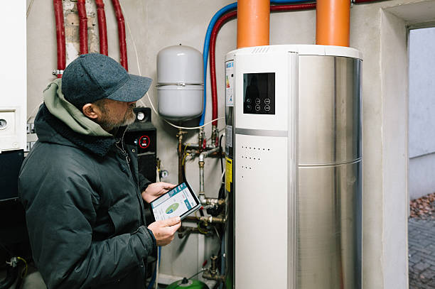 istock A building technician inspects the heating system of a residential building 2248890706