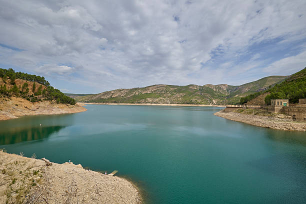 istock Wide view of reservoir and mountain range 2248891832