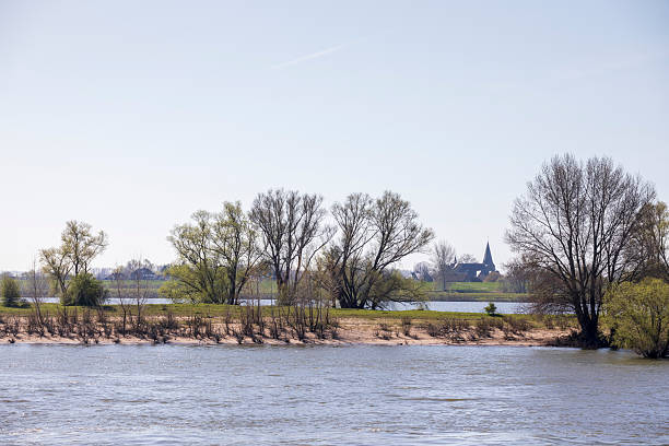 The Waal river in the Netherlands