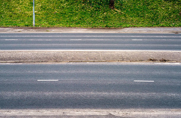 istock Side view of empty dual carriageway 2248892831