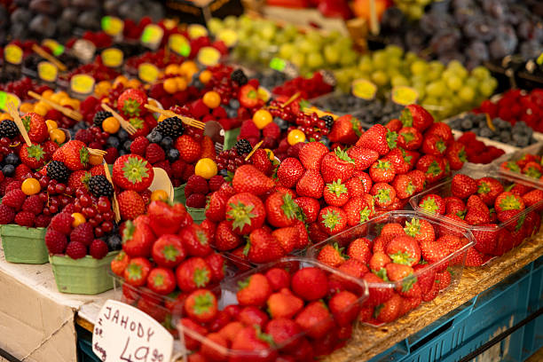 istock Fresh Red Berries for Sale at Market 2248895820