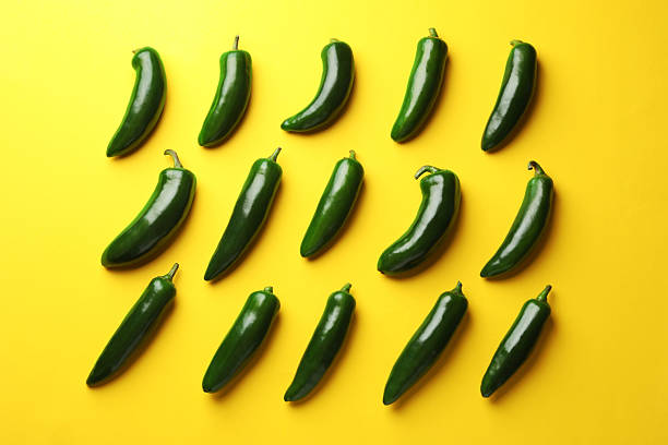 Jalapeno on a white background.