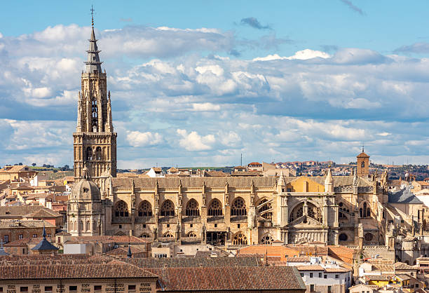 istock Toledo Cathedral above old town roofs, Spain 2248899312