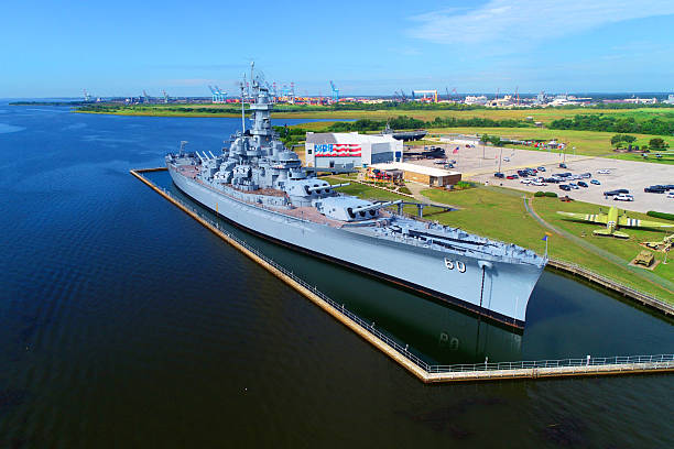 Baton Rouge, USA - July 11, 2013: The Famous Dreadnought Battleship Texas
