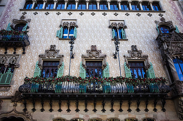Barcelona, Spain. November 26, 2025. Barcelona Casa Amatller Facade Modernisme Architecture and Cultural Heritage Landmark. Property and model releases not obtained. Editorial and documentary use only.