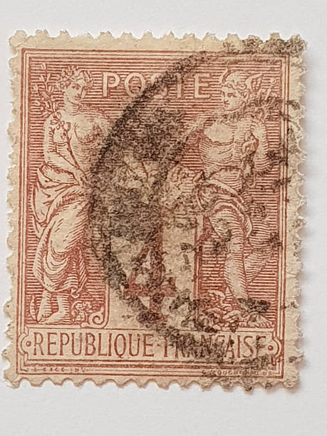 istock France Postage Stamp 1877–1880 Early Issue Fine Used 4 Centimes 2248923218