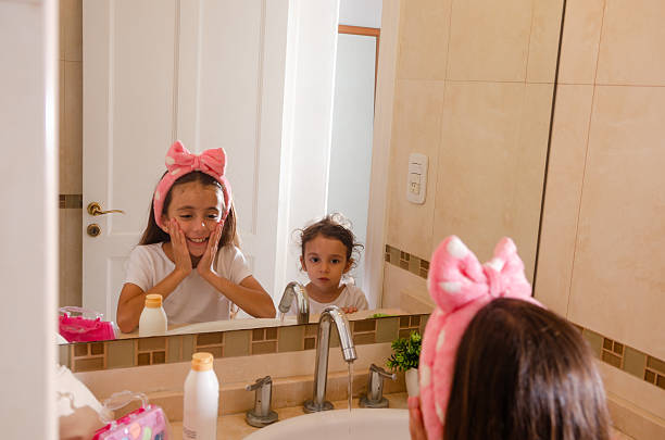istock Playing skin care at home. 2248923536
