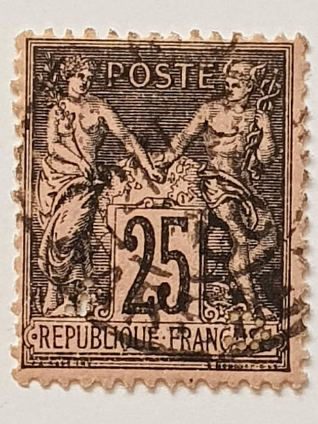 istock France Postage Stamp 1877–1880 Early Issue Fine Used 25 Centimes 2248925699