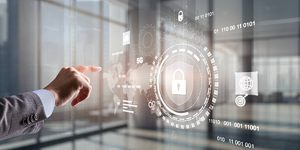 istock Protection of network data and mobile networks. Technology concept 2248930311