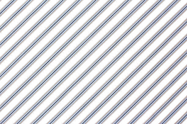 Stripes in various colors run diagonally across a white fabric, creating a vibrant and dynamic pattern suitable for textile design, fashion, or interior decorating projects.