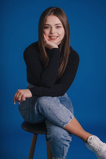 istock Confident creative freelancer portrait seated woman headshot 2248933252