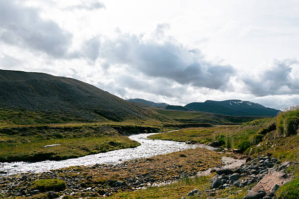 istock Mountain landscape with a small river in the foreground, Iceland. 2248938476