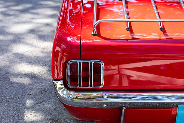 istock red classic American muscle car 2248944683