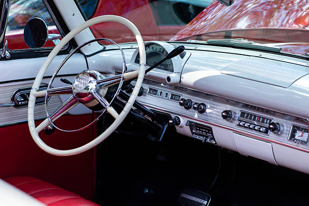 istock Interior of classic American car 2248944722