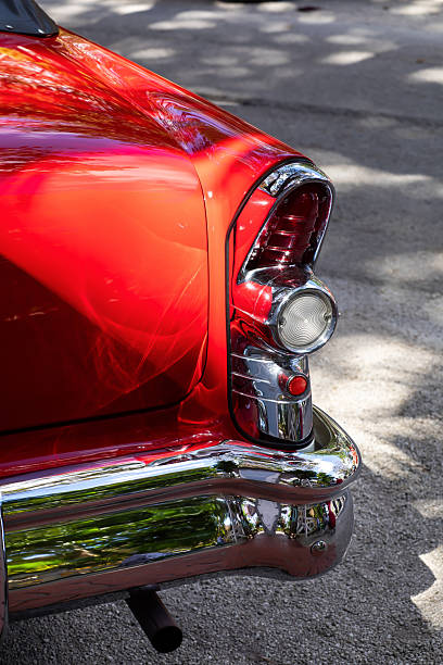istock red classic American muscle car 2248946093