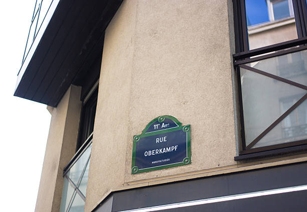 istock Paris, France: Old-Fashioned Street Sign, Rue Oberkampf 2248954230