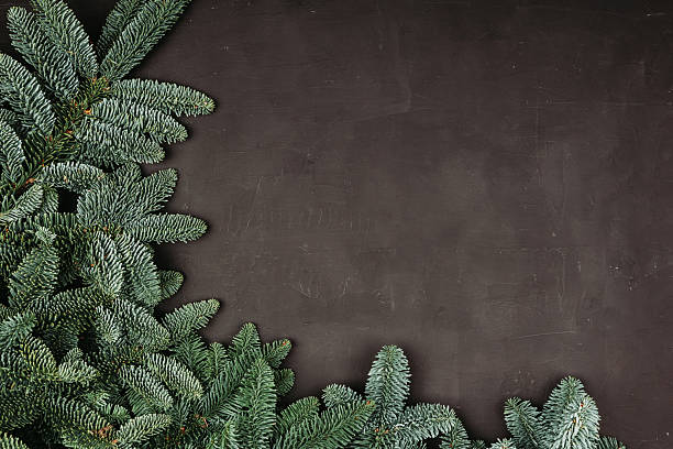 istock Evergreen frame of fir branches. Christmas background. 2248962919