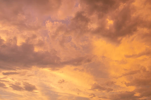 istock Beautiful orange clouds in the sky, sunset. 2248964846