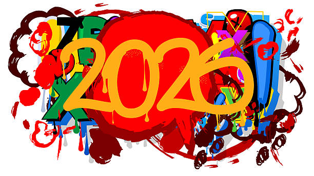 istock 2026 graffiti. Abstract modern street art decoration performed in urban painting style. 2248968990