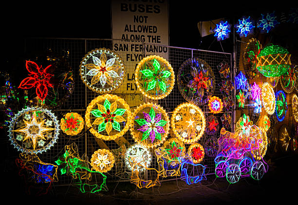 istock Colorful Parol Lantern Display at a Night Market 2248976905