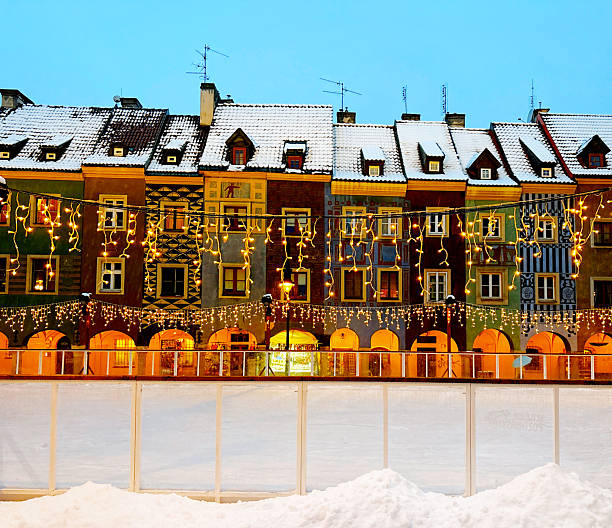 Christmas decorations in the city.