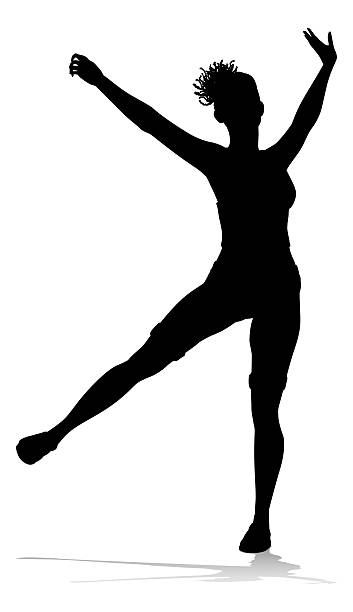 istock Happy Woman Jumping For Joy Silhouette Person 2248983674