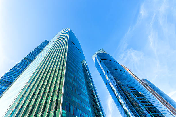 istock Modern glass skyscrapers on a clear day 2248985389