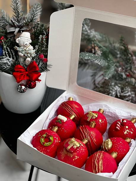 istock Christmas Ball Cake Decorations in a Box 2248986574