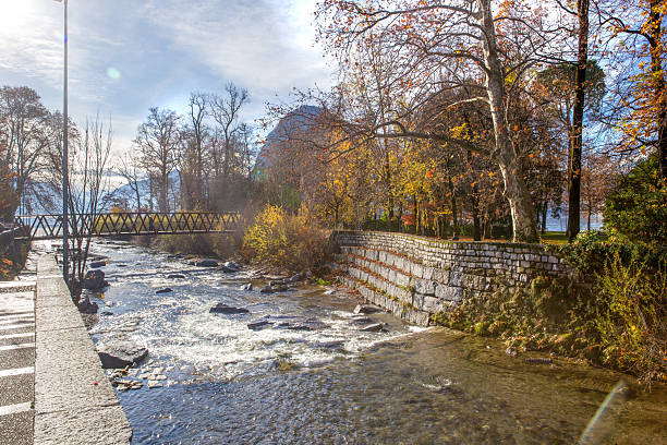 istock Ciani park with autumn leaf color in Lugano city 2248994549