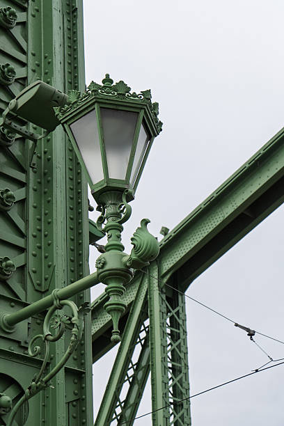 istock Budapest, Hungary - April 2025 Elizabeth Bridge spanning Danube River in Budapest Hungary with ornate green towers and cloudy sky 2248995925