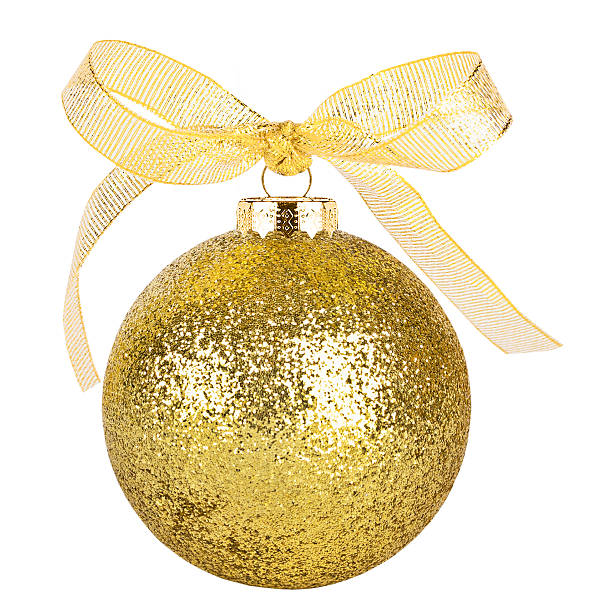 istock glitter Christmas ornaments isolated on white background 2249004491