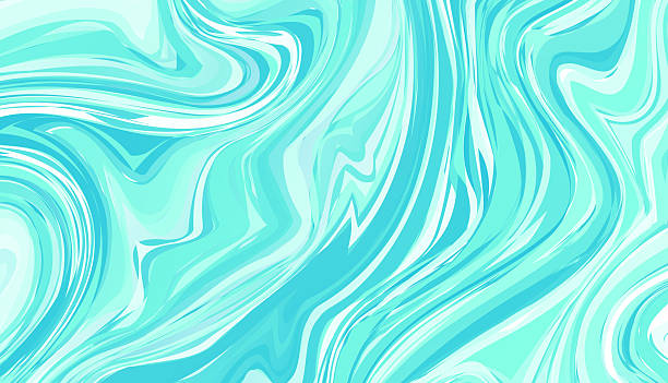 istock Light Blue Teal Water Liquid India Ink Swirl Abstract Background 2249007365