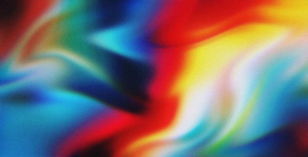 istock 4K Beautiful color gradient background with noise. Abstract pastel holographic blurred grainy gradient banner background texture Colorful digital grain soft noise effect Nostalgia, vintage, retro 2249009313