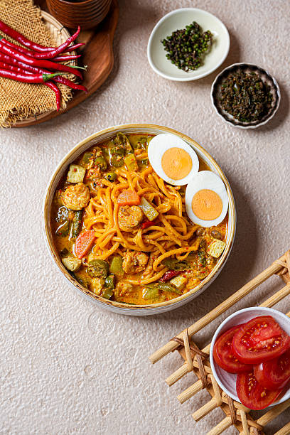 istock Traditional Indonesian Mie Gomak  Batak Spicy Coconut Noodle Dish 2249013033