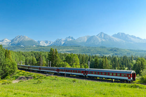 istock Train traveling through High Tatras mountains in Slovakia 2249016812
