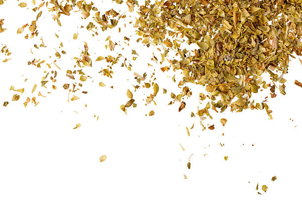 The High-resolution photograph of oregano isolate on white, taken with a high-resolution 45MP camera