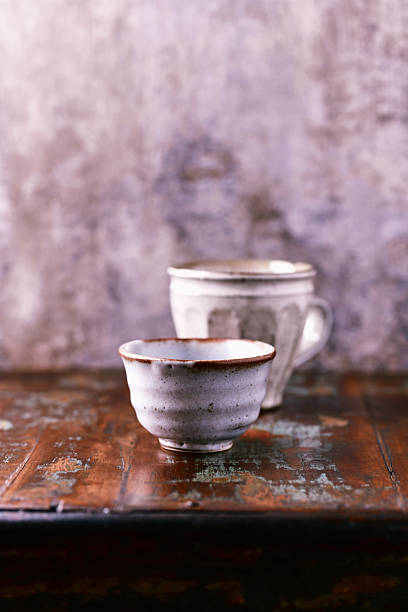 istock Traditional japanese ceramic on rustic wooden background. Soft focus. Copy space. 2249026301